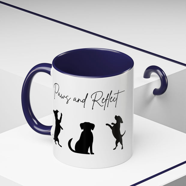 'Paws and Reflect' Dogs Accent Coffee Mug