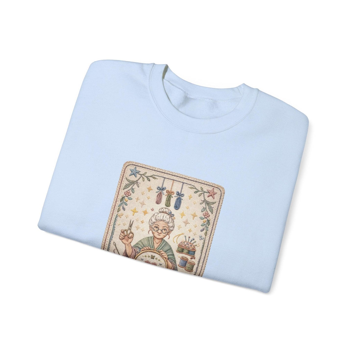 Vintage Embroiderer Illustration Sweatshirt | The Stitcher Crewneck
