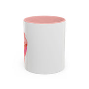Pink/Yellow Planet Wrapped In A Bow Accent Coffee Mug