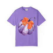 Purple Pumpkin Wrapped In A Bow Unisex T-Shirt
