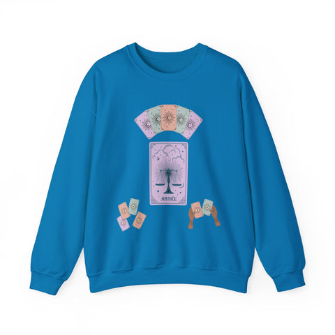 'Justice' Tarot Card Unisex Crewneck Sweatshirt