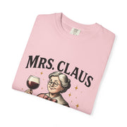 Mrs. Claus Wine Club T-Shirt, Fun Christmas Tee, Holiday Humor Shirt, Unique Gift for Wine Lovers, Mrs Claus Wine Lover Apparel