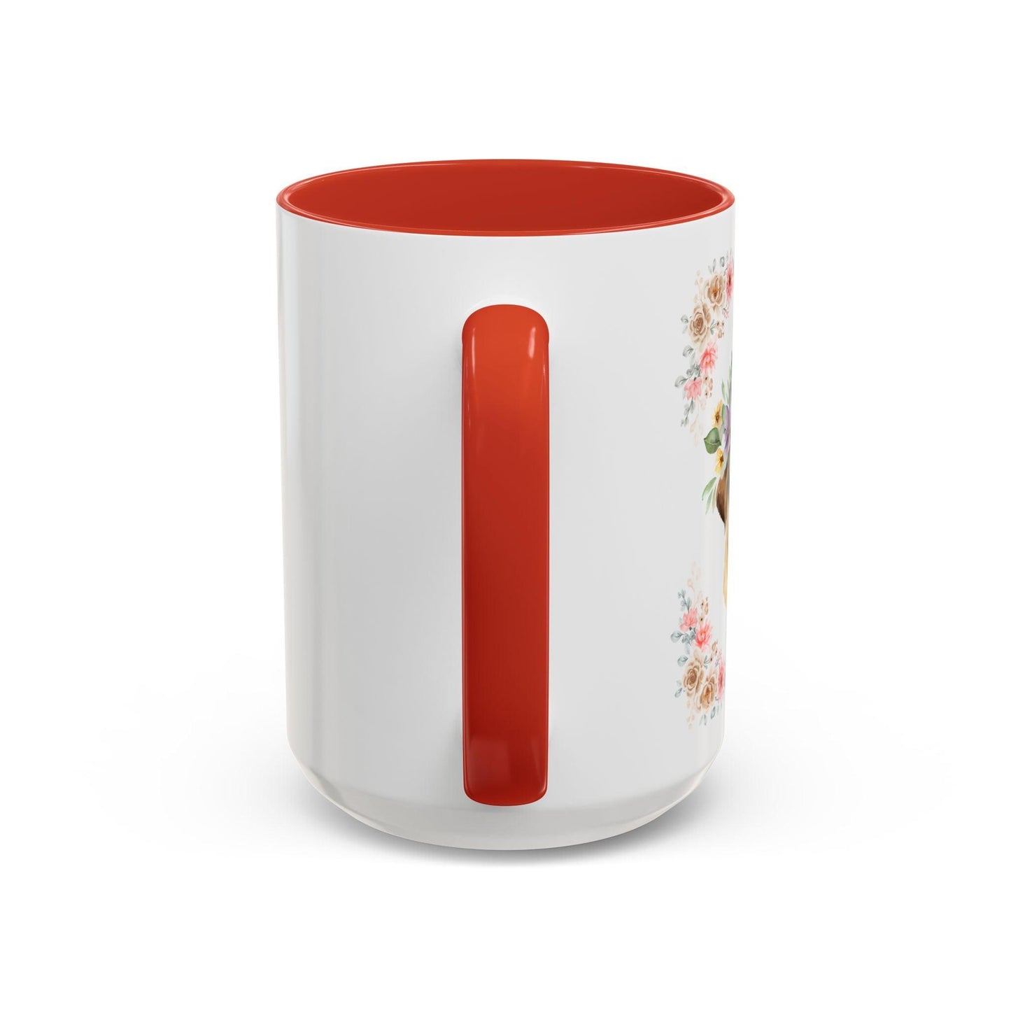 Geeky Goddess Pug Accent Coffee Mug