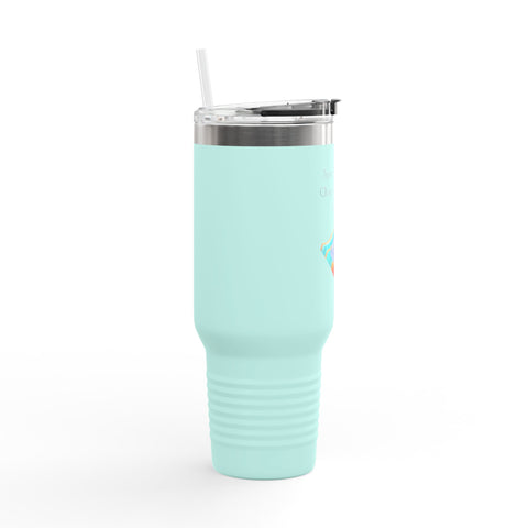 'Just One More Chapter (On The Beach)' Insulated Travel Mug, 40oz