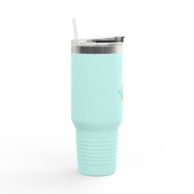 'Just One More Chapter (On The Beach)' Insulated Travel Mug, 40oz