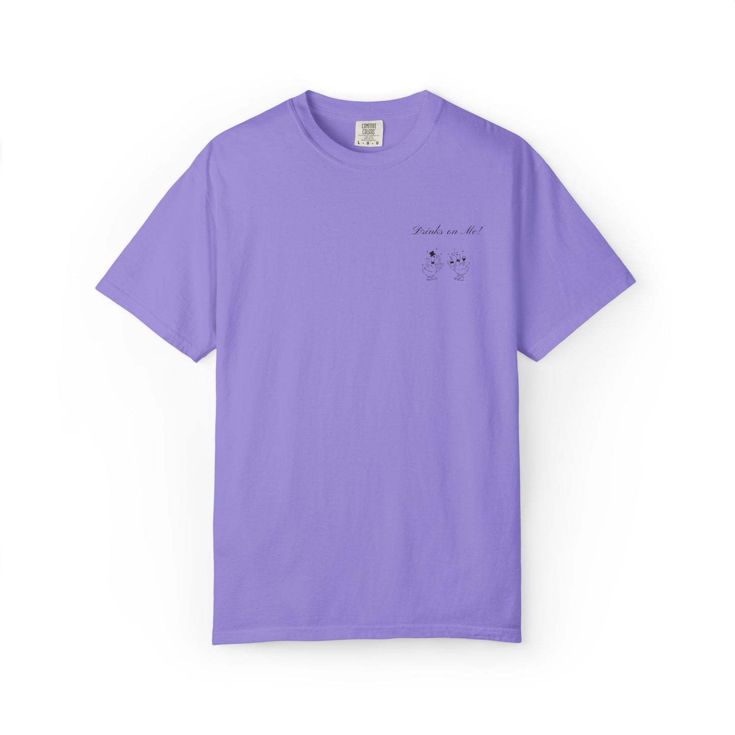 Drinks On Me Goose Shirt, Funny Wedding Goose Tee, Bridal Party Shirt, Cocktail Hour Tee, Cute Goose Drinking Shirt