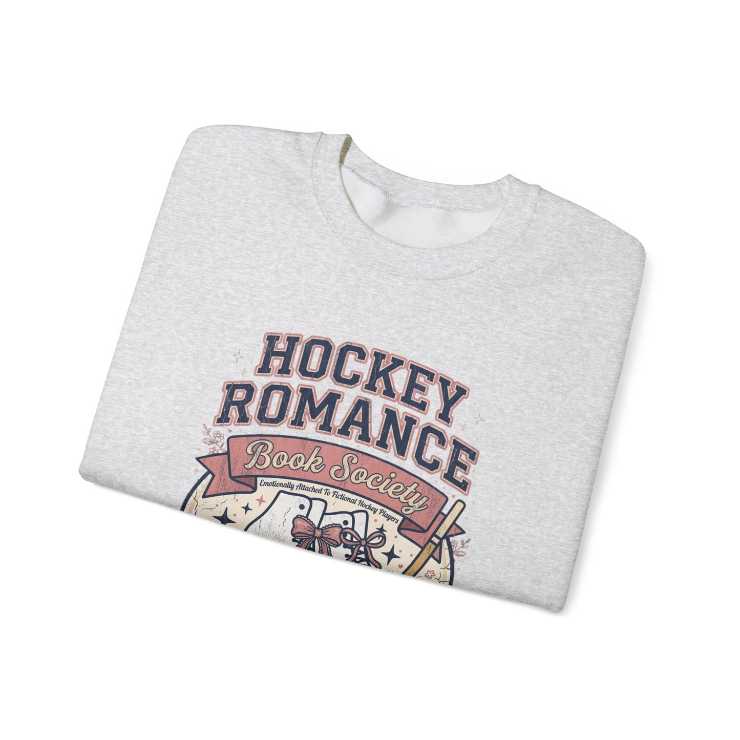Hockey Romance Sweatshirt, Booktok Hockey Romance Crewneck, Romance Reader Sweatshirt, Cozy Hockey Book Girly Gift