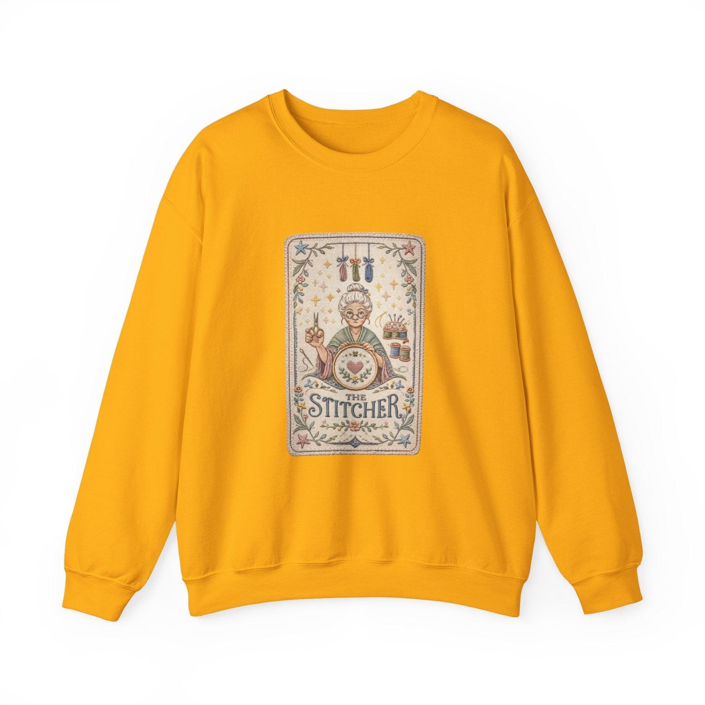 Vintage Embroiderer Illustration Sweatshirt | The Stitcher Crewneck