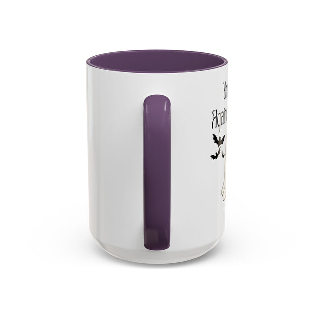 'You and Me Against The World' Accent Coffee Mug