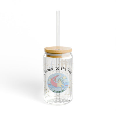 Capricorn 'Climbin' To The Top' Sipper Glass