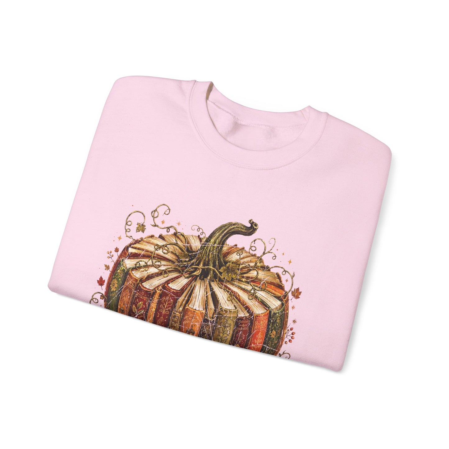Autumn Patchwork Pumpkin crewneck sweatshirt | Fall Pumpkin Illustration
