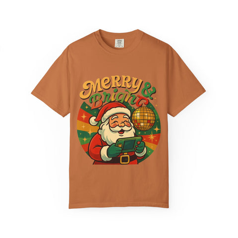 'Merry & Bright' Santa Unisex T-Shirt