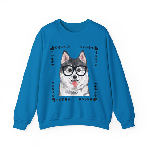 Geeky Good Siberian Husky Unisex Crewneck Sweatshirt