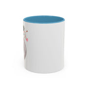 Astronaut Flying To The Moon Accent Coffee Mug