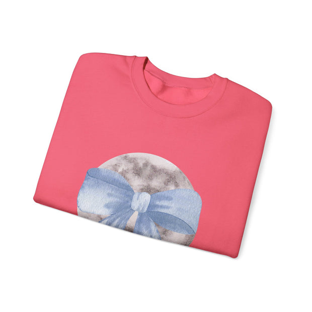 Moon Wrapped In A Bow Unisex Crewneck Sweatshirt