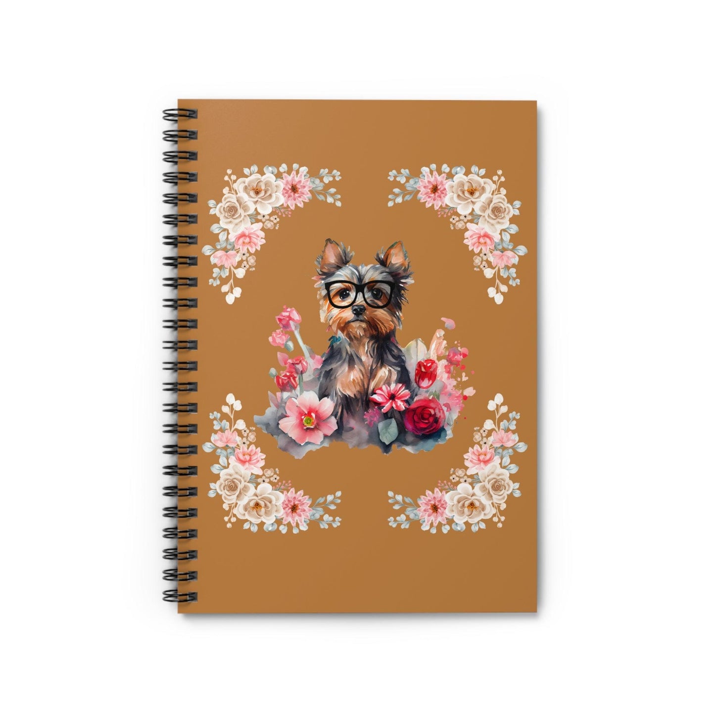 Geeky Goddess Yorkie Spiral Notebook