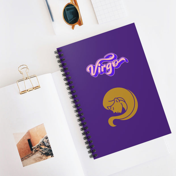 'Virgo' Zodiac Spiral Notebook