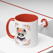 Geeky Goddess Panda Accent Coffee Mug