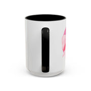 Pink Planet Wrapped In A Bow Accent Coffee Mug