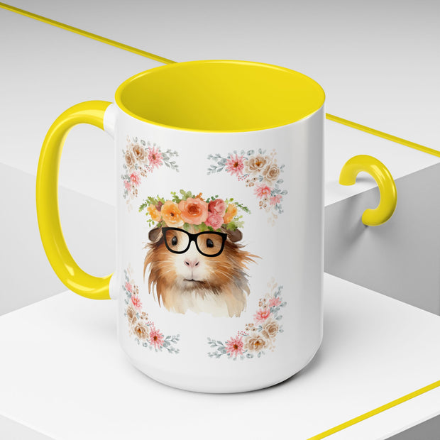 Geeky Goddess Guinea Pig Accent Coffee Mug