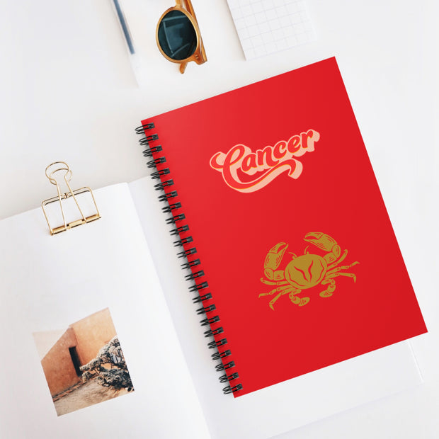 'Cancer' Zodiac Spiral Notebook