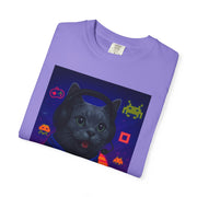 Game On Dark Gray Cat T-shirt