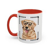 Geeky Good Golden Retriever Accent Coffee Mug