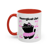 'Meowgical Girl' Accent Coffee Mug