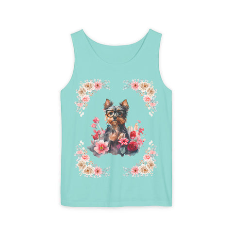 Geeky Goddess Yorkie Unisex Tank Top