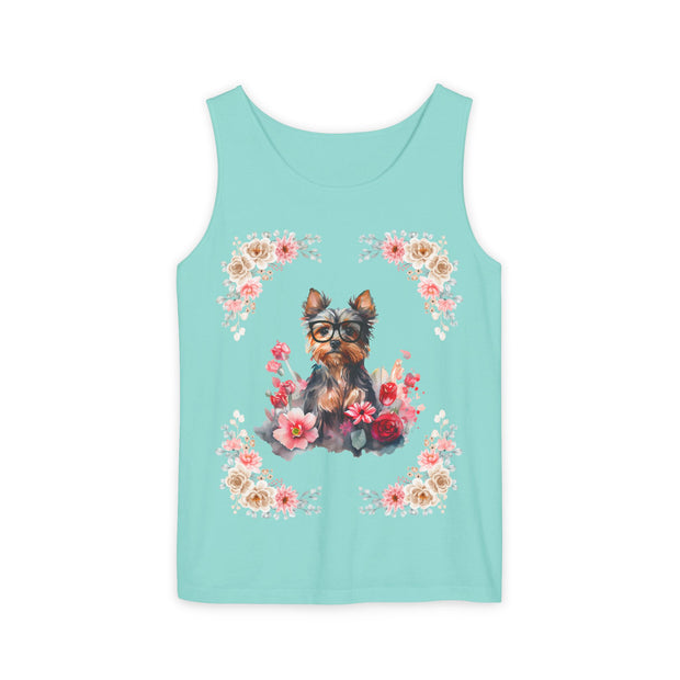 Geeky Goddess Yorkie Unisex Tank Top