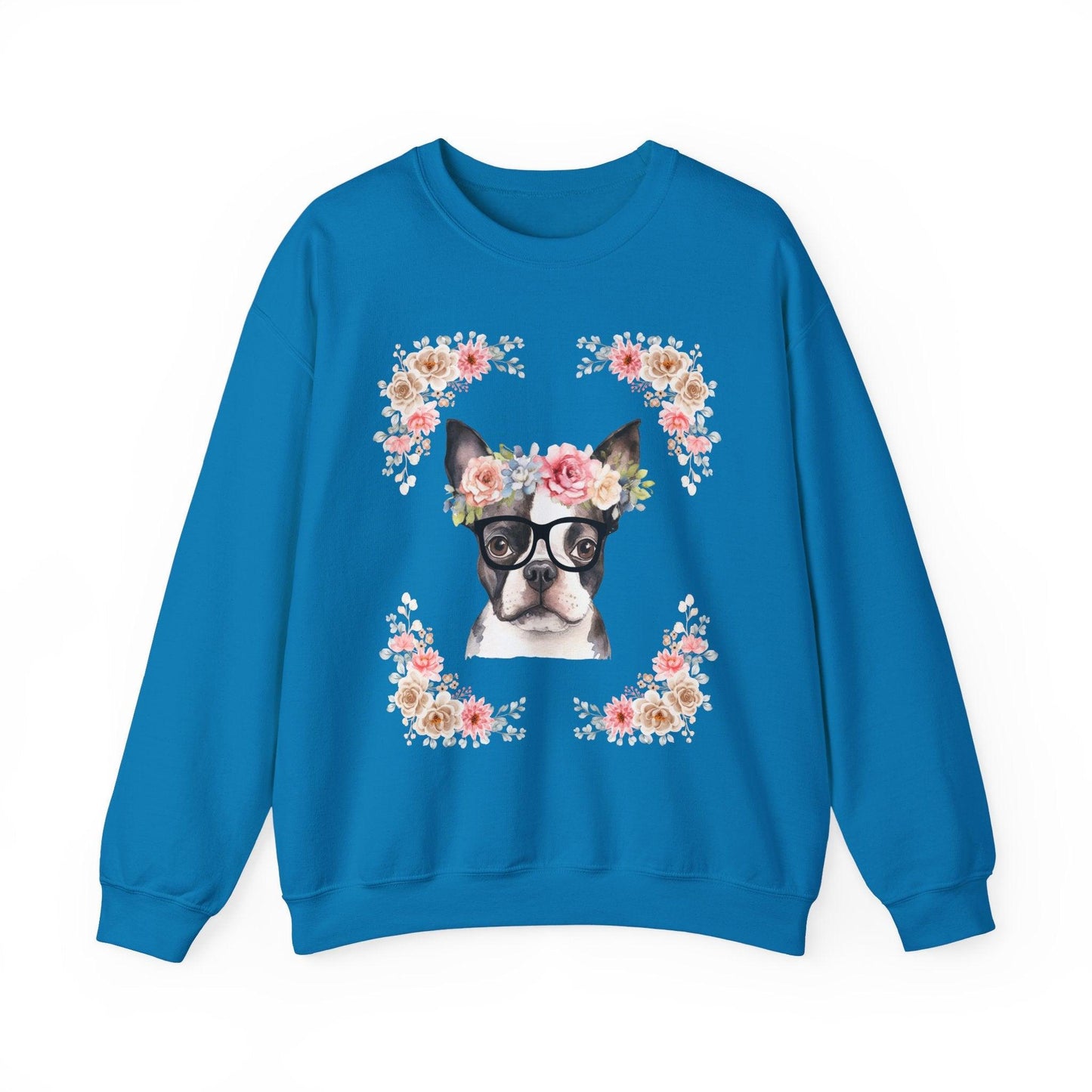 Geeky Goddess French Bulldog Unisex Crewneck Sweatshirt