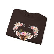 Geeky Goddess Deer Unisex Crewneck Sweatshirt