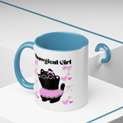 'Meowgical Girl' Accent Coffee Mug