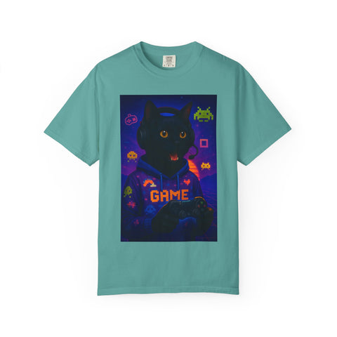 Game On Black Cat Unisex T-shirt