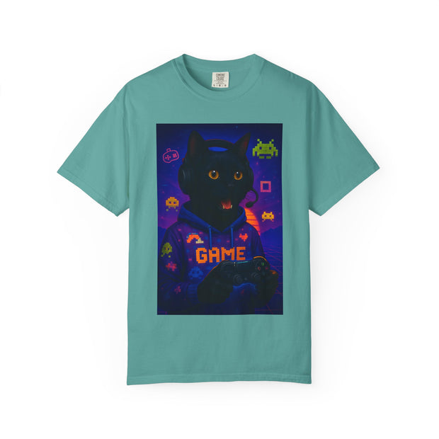 Game On Black Cat Unisex T-shirt