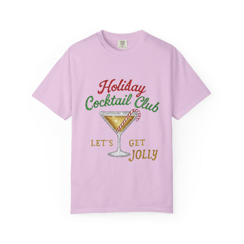Holiday Cocktail Club T-Shirt | Let's Get Jolly Christmas Tee
