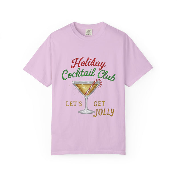 Holiday Cocktail Club T-Shirt | Let's Get Jolly Christmas Tee