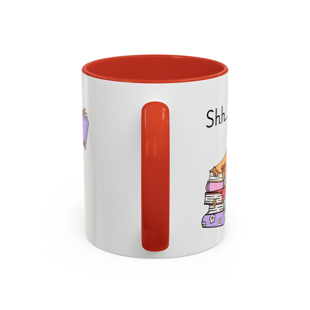 'Shhh...I'm Plotting' Accent Coffee Mug