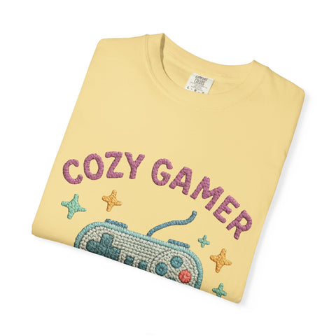 Cozy Gamer T-Shirt, Unisex Retro Gaming Tee, Video Game Lover Shirt, Perfect for Gamers, Gift for Birthdays and Holidays