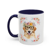 Geeky Goddess Golden Retriever Accent Coffee Mug