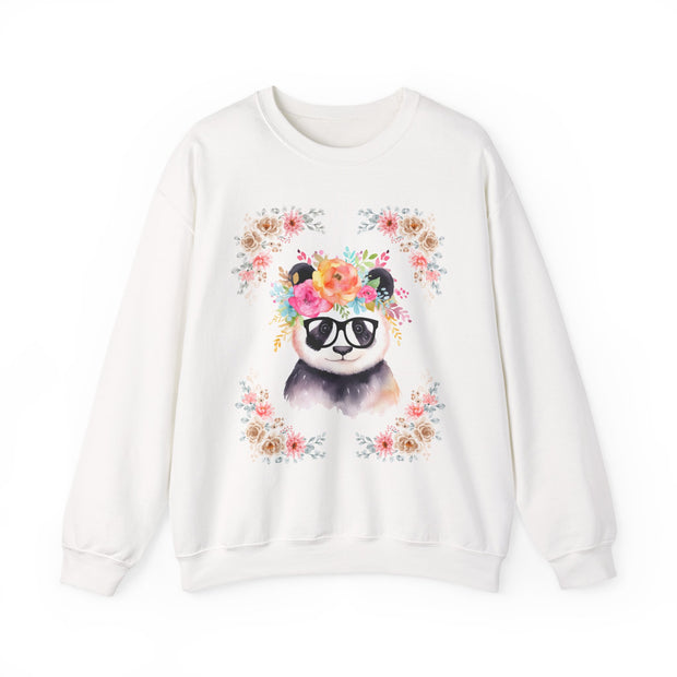 Geeky Goddess Panda Unisex Crewneck Sweatshirt