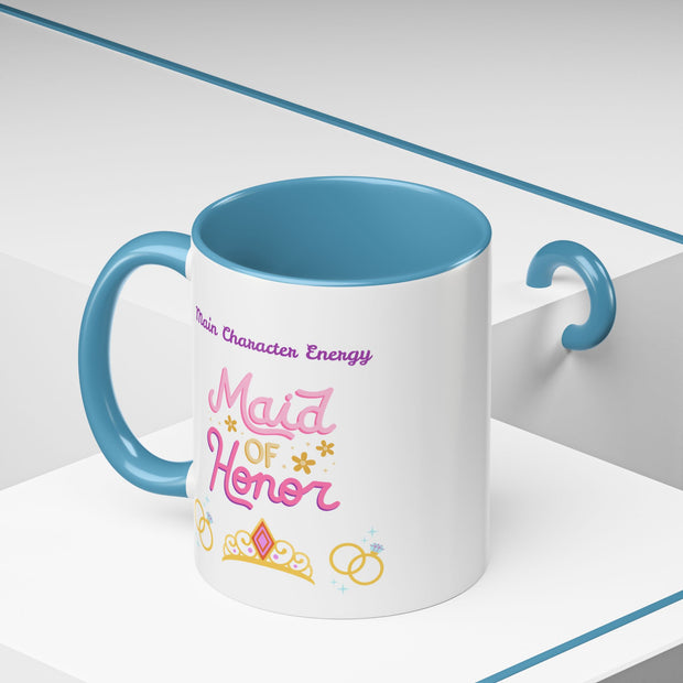 'Main Character Energy: Maid of Honor' Accent Coffee Mug