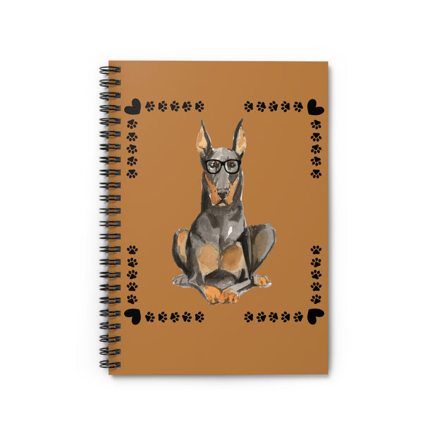 Geeky Good Doberman Spiral Notebook