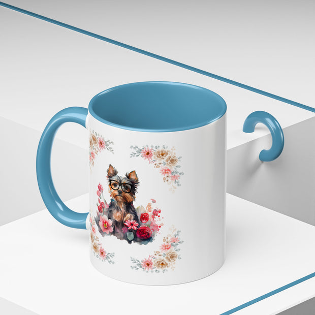 Geeky Goddess Yorkie Accent Coffee Mug