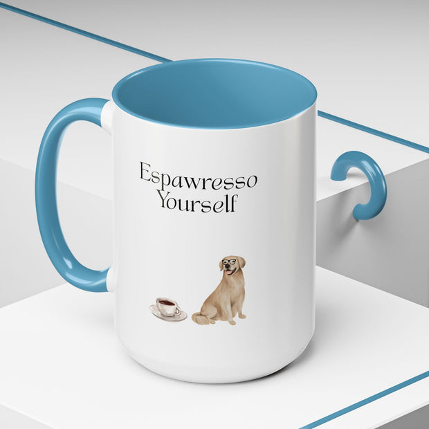 'Espawresso Yourself' Golden Retriever Accent Coffee Mug