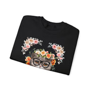 Geek Goddess Gray Cat Unisex Crewneck Sweatshirt