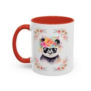 Geeky Goddess Panda Accent Coffee Mug