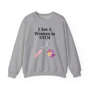 'I Am A Woman in STEM' Mathematics Unisex Crewneck Sweatshirt