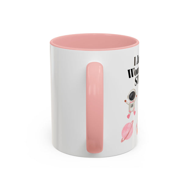 'I Am A Woman In STEM' Astronaut Accent Coffee Mug