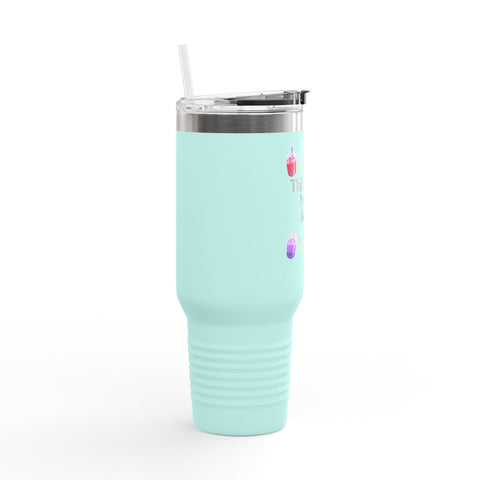 'This Bride Needs Boba' Insulated Travel Mug, 40oz